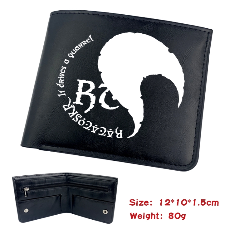 Date-A-Live Anime inner buckle magnetic buckle half fold wallet 22.5X13.5CM