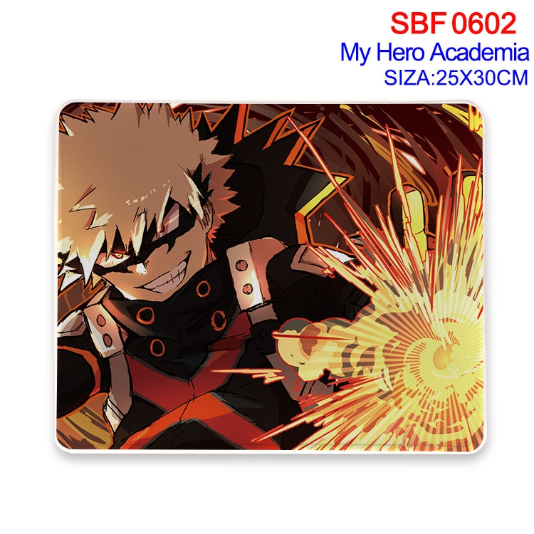 My Hero Academia Anime peripheral edge lock mouse pad 25X30cm  SBF-602