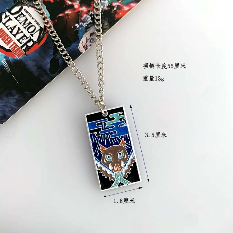 Demon Slayer Kimets Anime Metal Necklace Pendant Jewelry