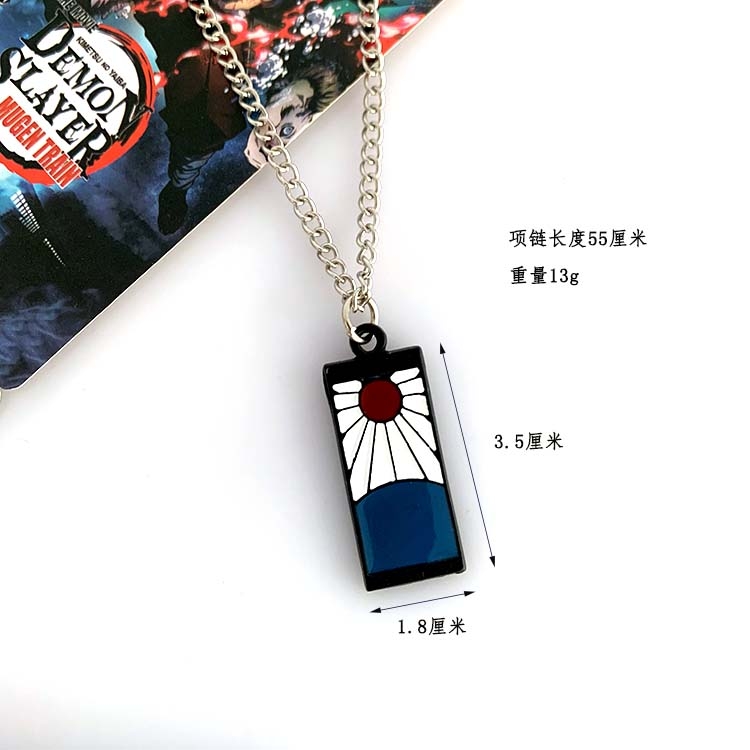 Demon Slayer Kimets Anime Metal Necklace Pendant Jewelry