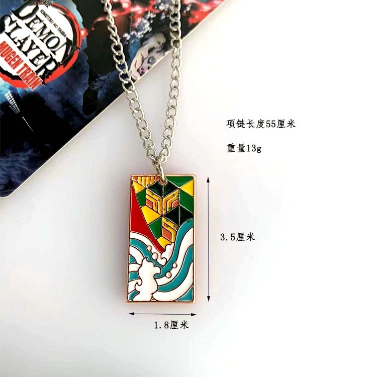 Demon Slayer Kimets Anime Metal Necklace Pendant Jewelry