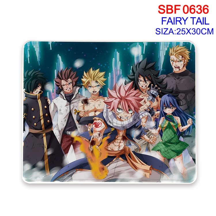 Fairy tail Anime peripheral edge lock mouse pad 25X30cm  SBF-636