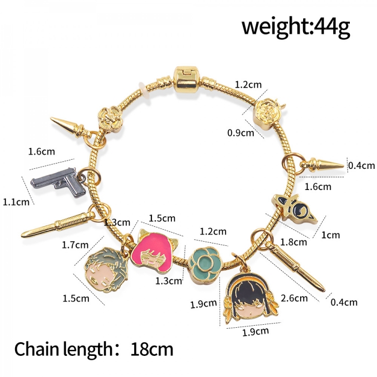 SPY×FAMILY Ania Dusk Yoel Cartoon Character Bracelet Pendant Accessories  price for 5 pcs  B00143