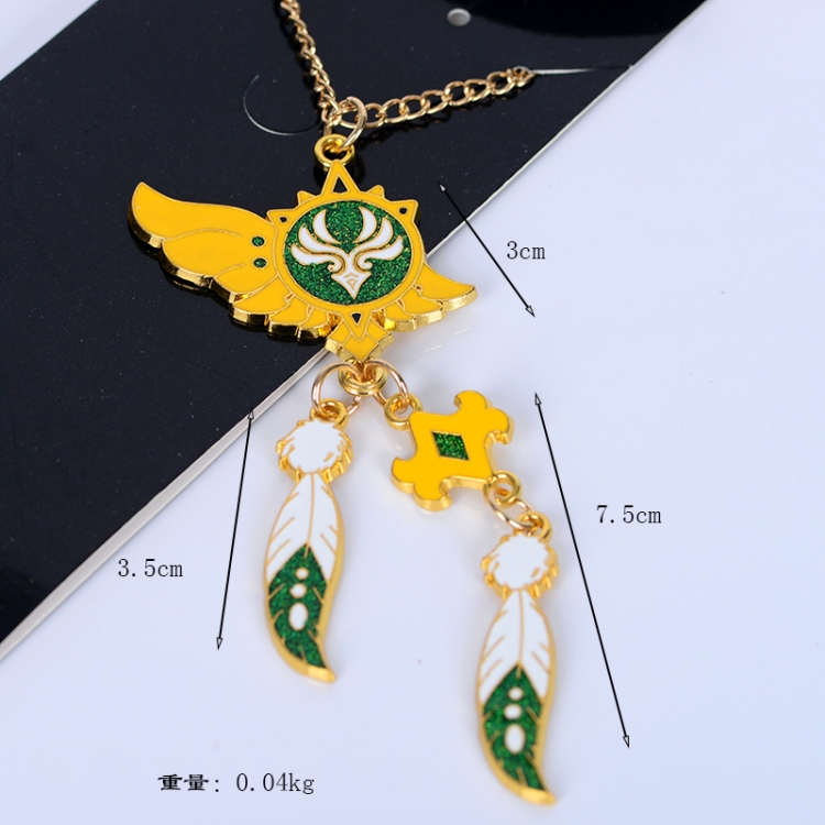 Genshin Impact Anime peripheral metal pendant necklace pendant