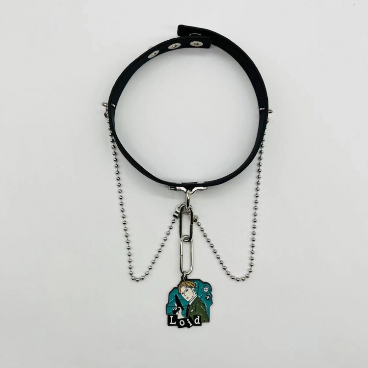 SPY×FAMILY Anime Peripheral Leather Necklace Collar Neck Strap  223