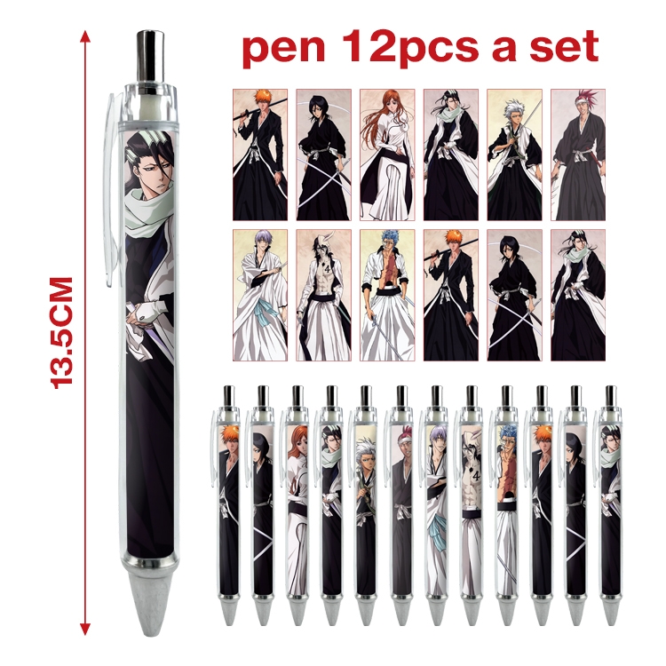 Bleach anime peripheral student ballpoint pen a set of 12