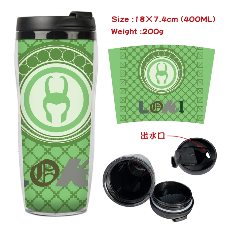 Super hero Anime Starbucks Leakproof Insulated Cup 18X7.4CM 400ML