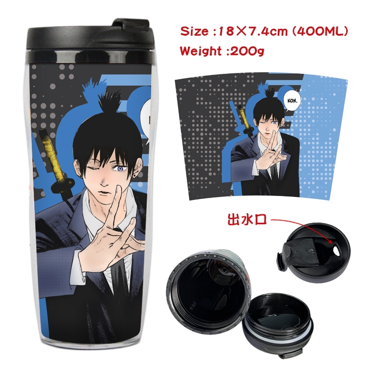 chainsaw man Anime Starbucks Leakproof Insulated Cup 18X7.4CM 400ML