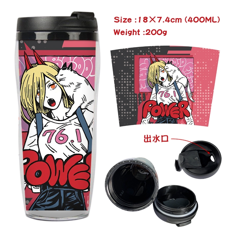 chainsaw man Anime Starbucks Leakproof Insulated Cup 18X7.4CM 400ML