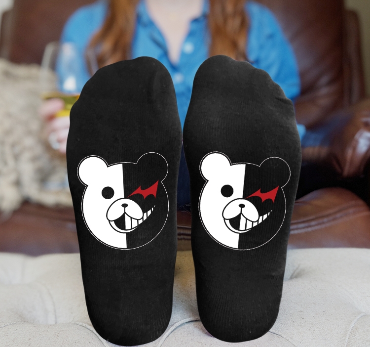 Dangan-Ronpa Anime Knitted Print Socks Adult One Size Tube Height 15cm 2A