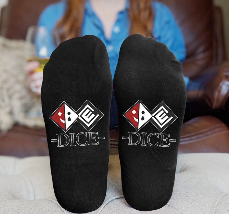 Dangan-Ronpa Anime Knitted Print Socks Adult One Size Tube Height 15cm 1A