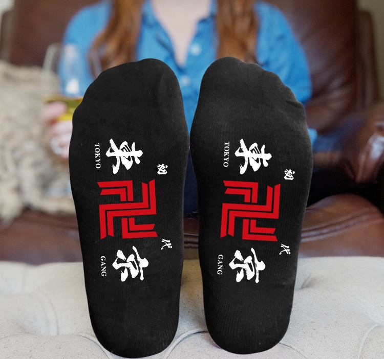 Tokyo Revengers Anime Knitted Print Socks Adult One Size Tube Height 15cm 3A