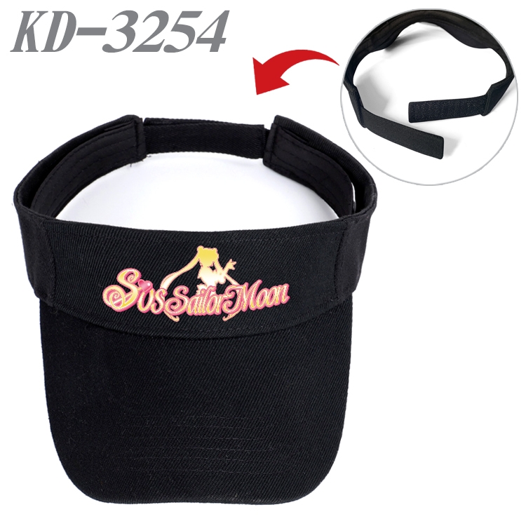 sailormoon Anime Peripheral Empty Top sun hat Visor Hat Hat circumference 55-60cm KD-3254A