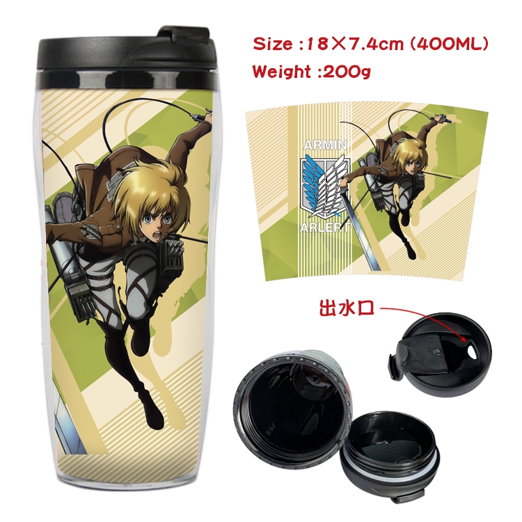 Shingeki no Kyojin Anime Starbucks Leakproof Insulated Cup 18X7.4CM 400ML