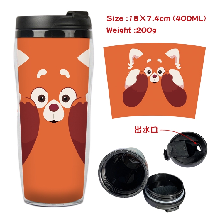 Turning Red  Anime Starbucks Leakproof Insulated Cup 18X7.4CM 400ML