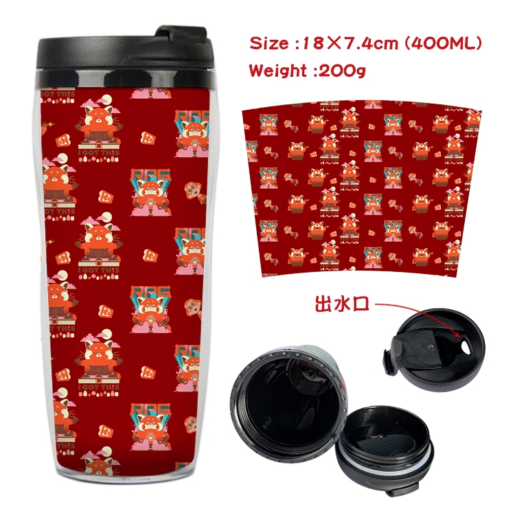 Turning Red  Anime Starbucks Leakproof Insulated Cup 18X7.4CM 400ML