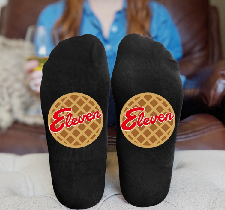 Stranger Things Anime Knitted Print Socks Adult One Size Tube Height 15cm  9A