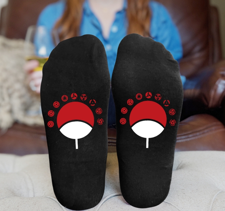 Naruto Anime Knitted Print Socks Adult One Size Tube Height 15cm 6A