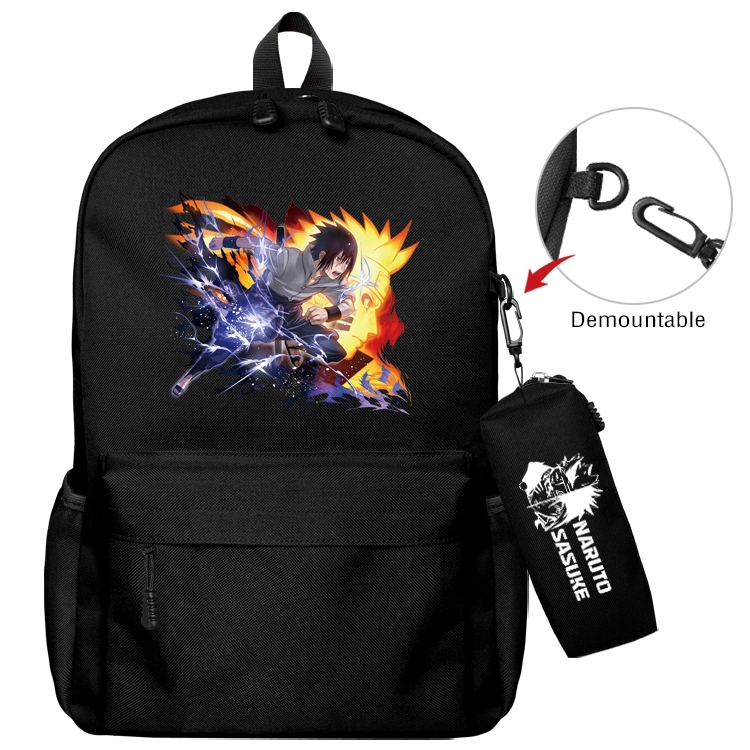 Naruto Anime Backpack School Bag  Small Pencil Case Set 43X35X12CM