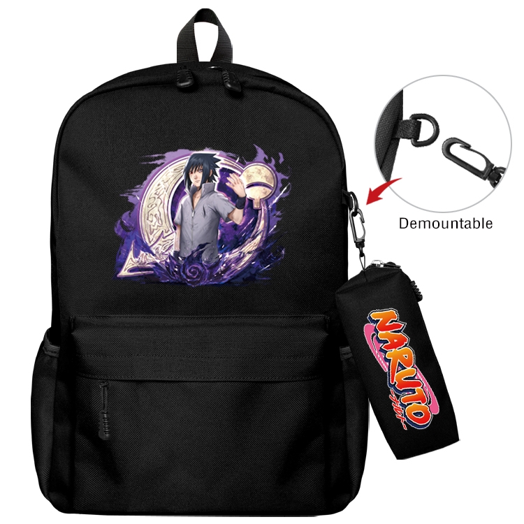 Naruto Anime Backpack School Bag  Small Pencil Case Set 43X35X12CM