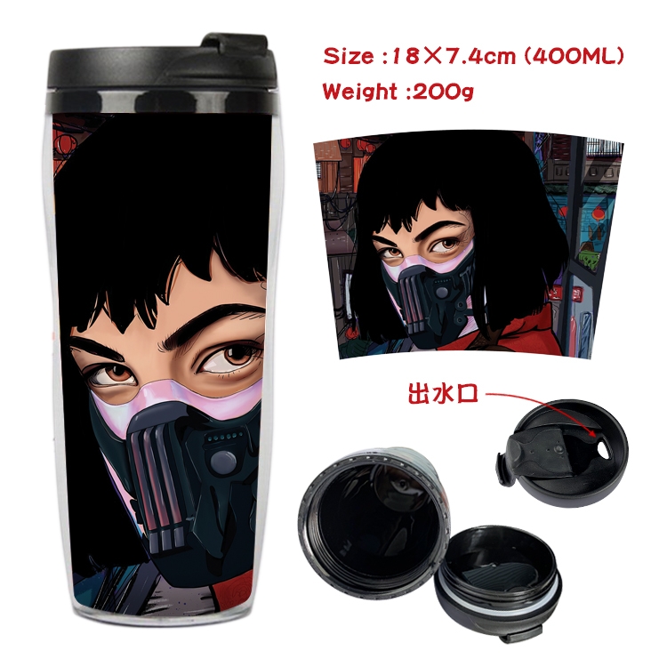 Money Heist Anime Starbucks Leakproof Insulated Cup 18X7.4CM 400ML 2A