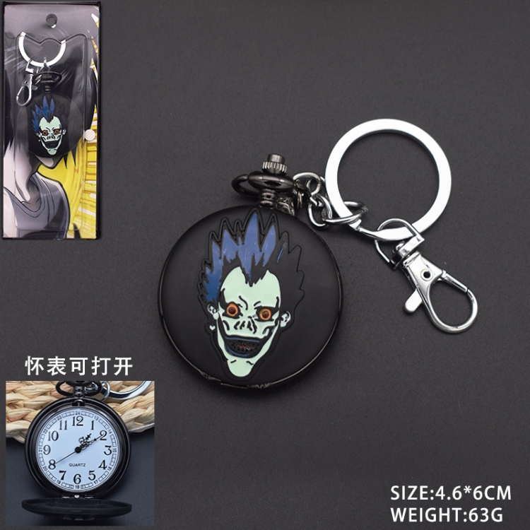 Death note Anime peripheral keychain pocket watch 6x4.6cm