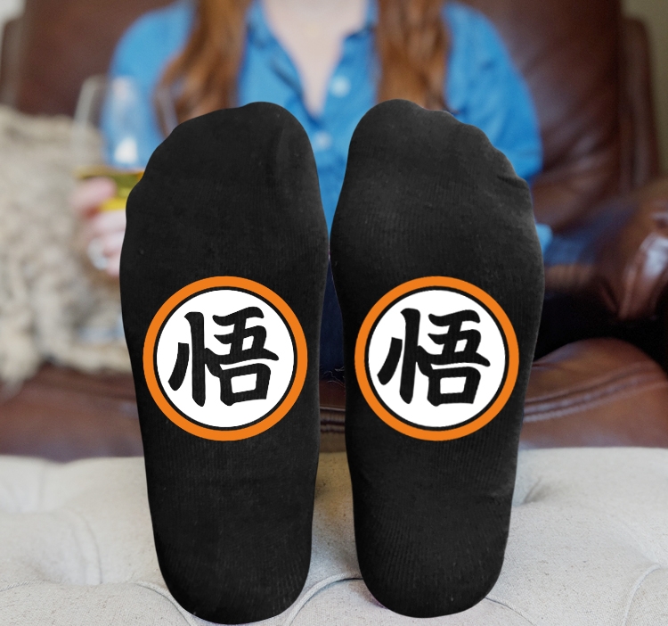 DRAGON BALL Anime Knitted Print Socks Adult One Size Tube Height 15cm