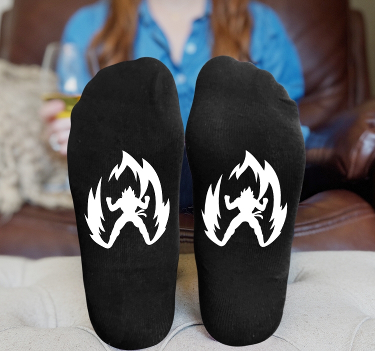 DRAGON BALL Anime Knitted Print Socks Adult One Size Tube Height 15cm