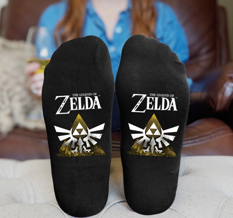 The Legend of Zelda Anime Knitted Print Socks Adult One Size Tube Height 15cm 