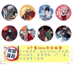 Naruto Anime round Badge cloth...