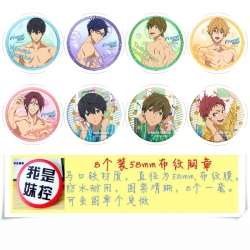 Free! Anime round Badge cloth ...