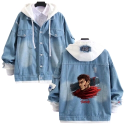 Berserk anime stitching denim ...