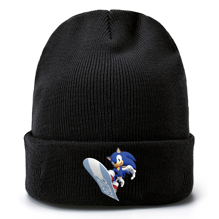 Sonic The Hedgehog Anime knitted hat wool hat head circumference 40-80cm