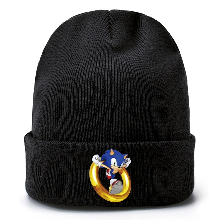 Sonic The Hedgehog Anime knitted hat wool hat head circumference 40-80cm