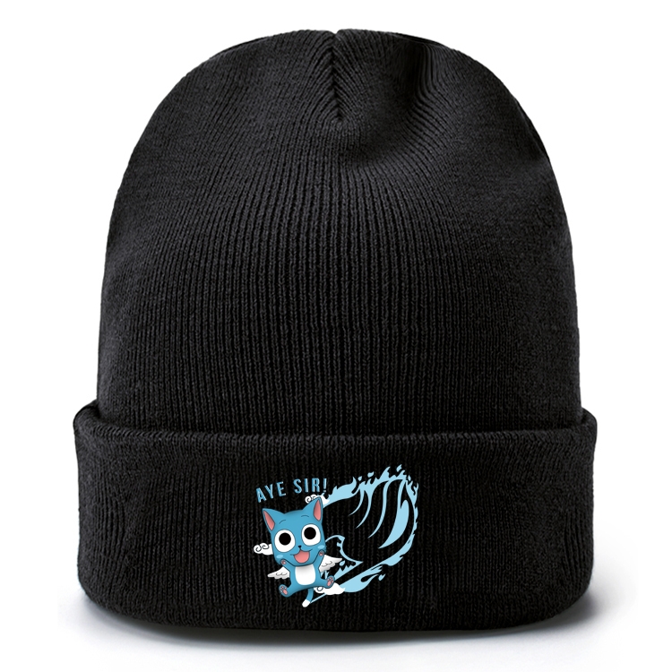 Fairy tail Anime knitted hat wool hat head circumference 40-80cm