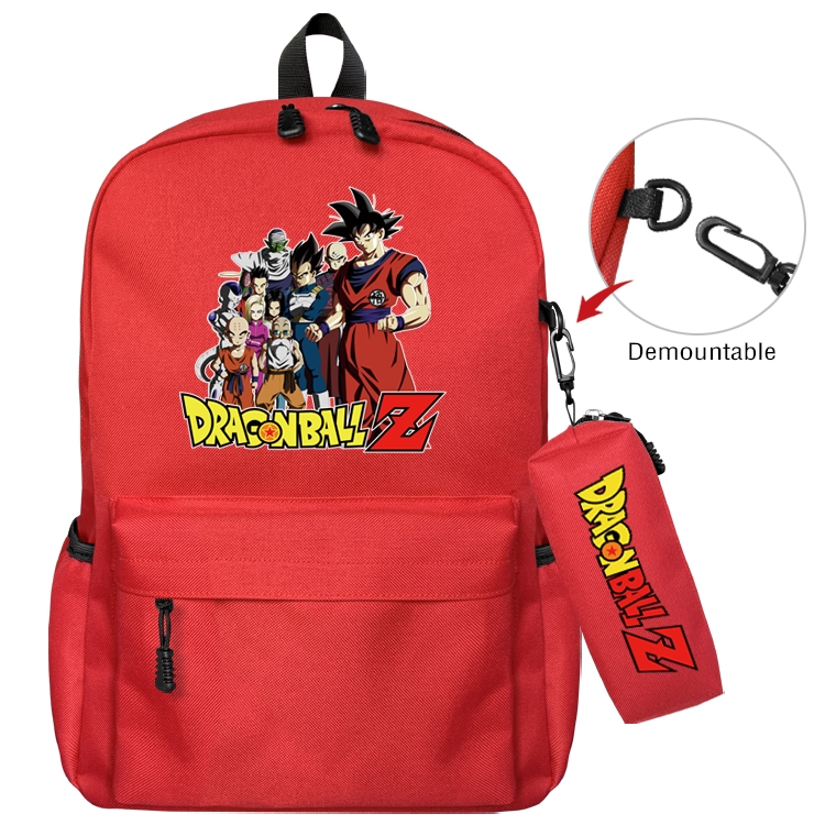DRAGON BALL Anime Backpack School Bag  Small Pencil Case Set 43X35X12CM