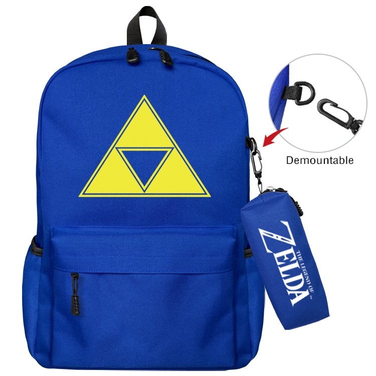 The Legend of Zelda Anime Backpack School Bag  Small Pencil Case Set 43X35X12CM