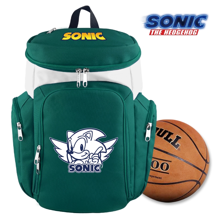 Sonic The Hedgehog anime basketball bag backpack schoolbag