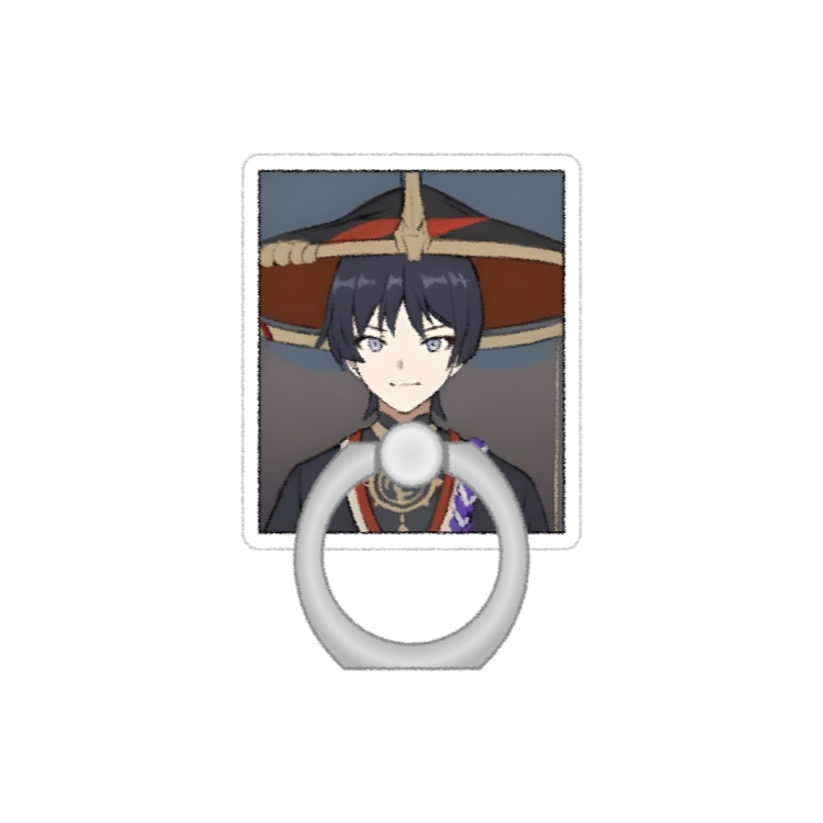 Genshin Impact Anime Peripheral Acrylic Ring Buckle Phone Holder price for 5 pcs