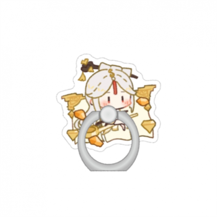 Genshin Impact Anime Peripheral Acrylic Ring Buckle Phone Holder price for 5 pcs