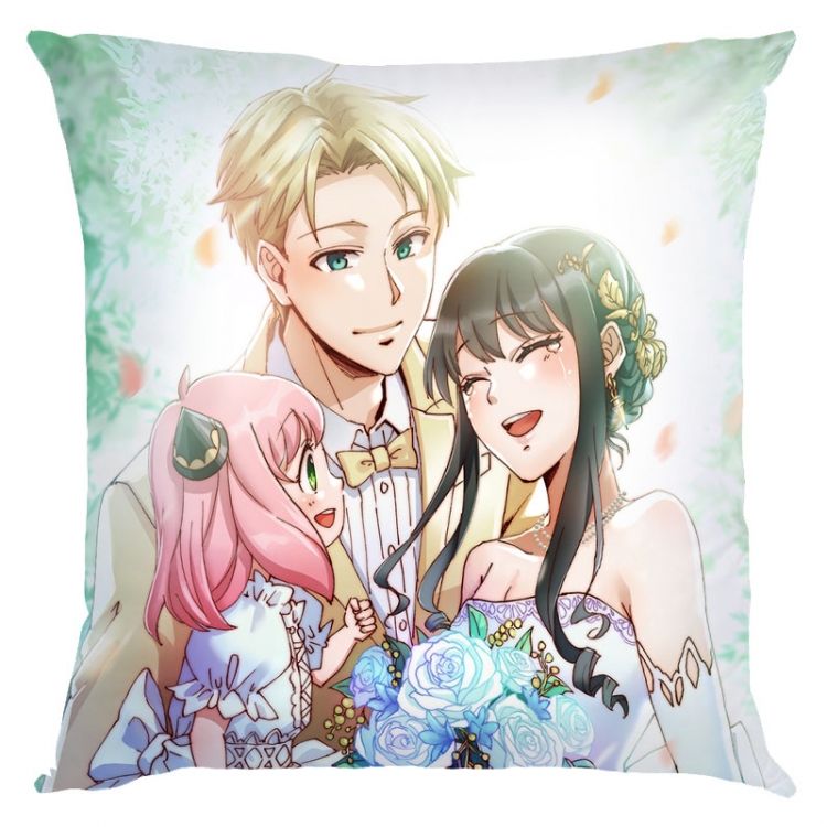 SPY×FAMILY Anime square full-color pillow cushion 45X45CM NO FILLING  J2-110