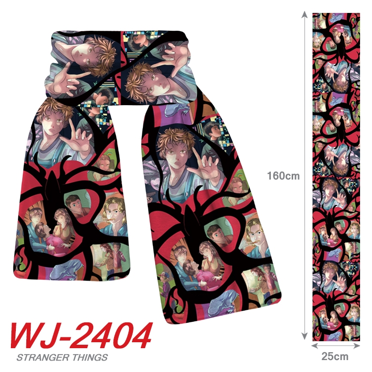Stranger Things Anime Plush Impression Scarf Neck 25x160cm WJ-2404