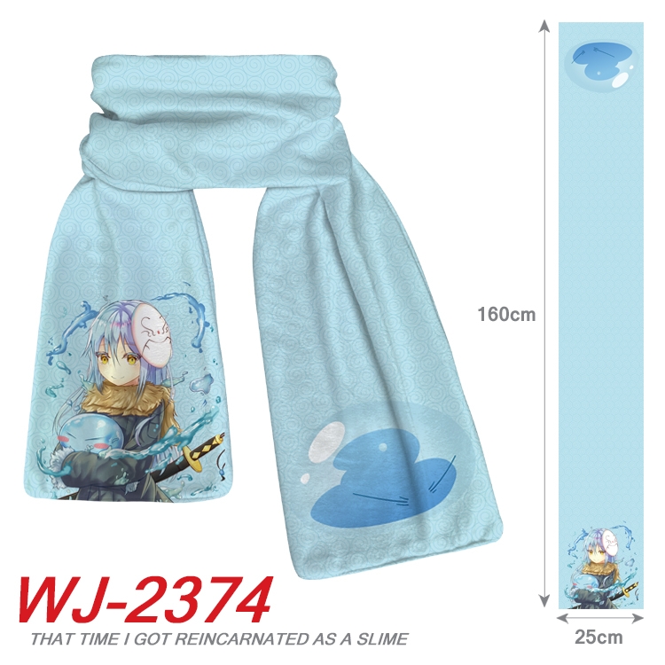 That Time I Got Slim Anime Plush Impression Scarf Neck 25x160cm WJ-2374