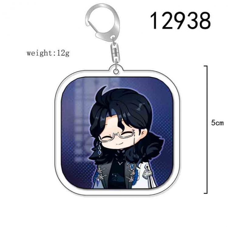 Genshin Impact Anime Acrylic Keychain Charm price for 5 pcs 12938