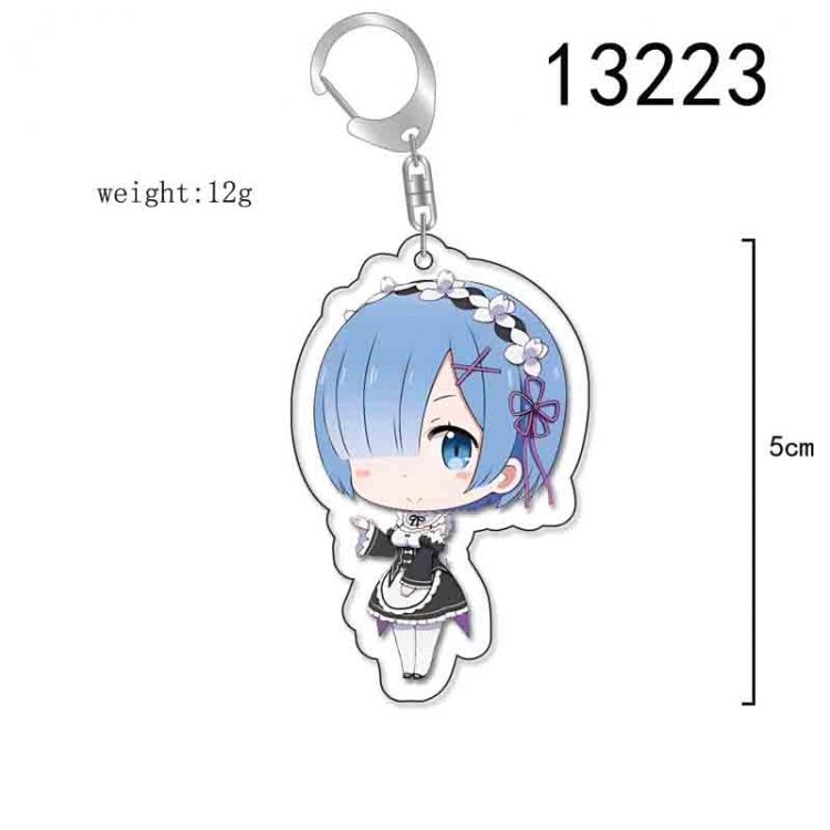 Re:Zero kara Hajimeru Isekai Seikatsu Acrylic Keychain Charm price for 5 pcs  13223