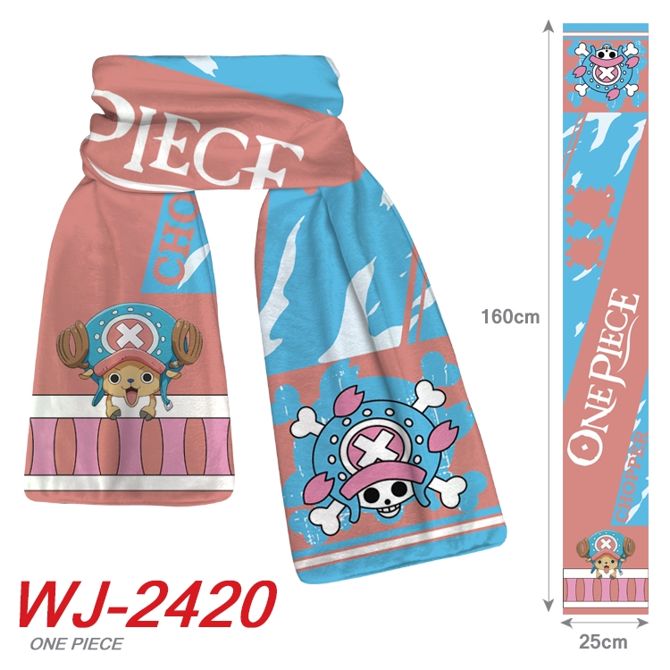 One Piece Anime Plush Impression Scarf Neck 25x160cm WJ-2420