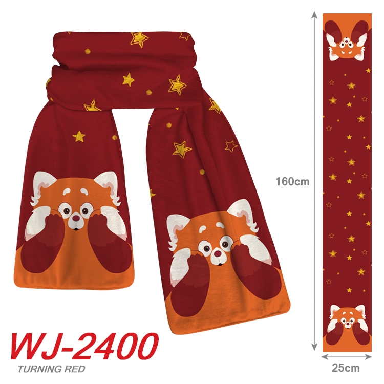 Turning Red Anime Plush Impression Scarf Neck 25x160cm WJ-2400