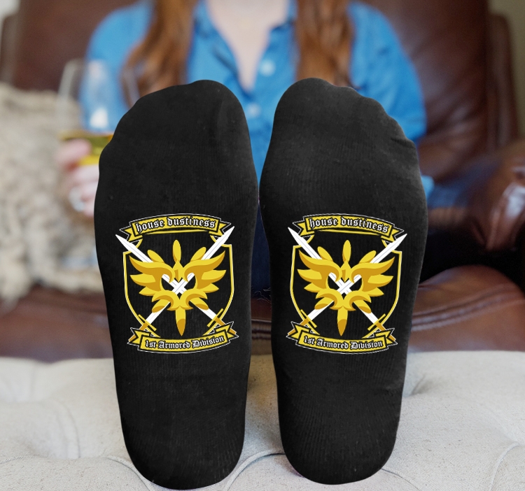 Blessings for a better world Anime Knitted Print Socks Adult One Size Tube Height 15cm