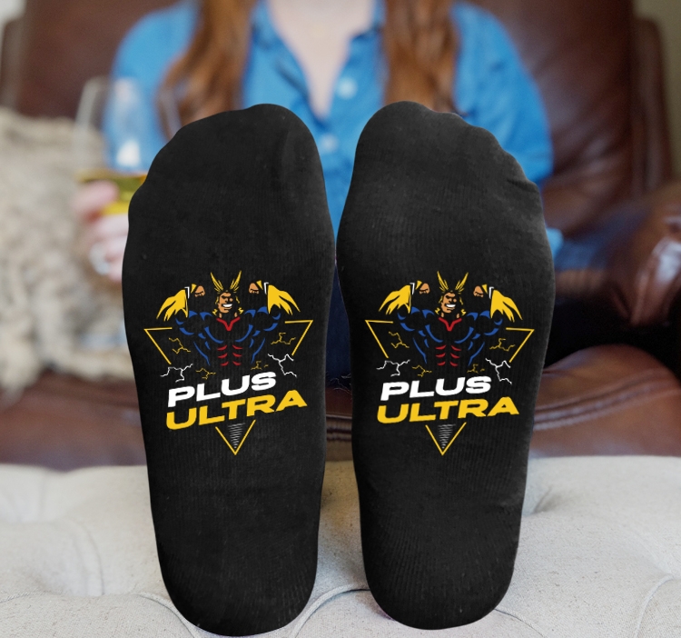 My Hero Academia Anime Knitted Print Socks Adult One Size Tube Height 15cm