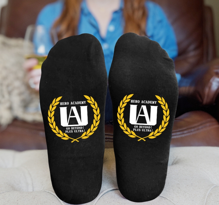 My Hero Academia Anime Knitted Print Socks Adult One Size Tube Height 15cm